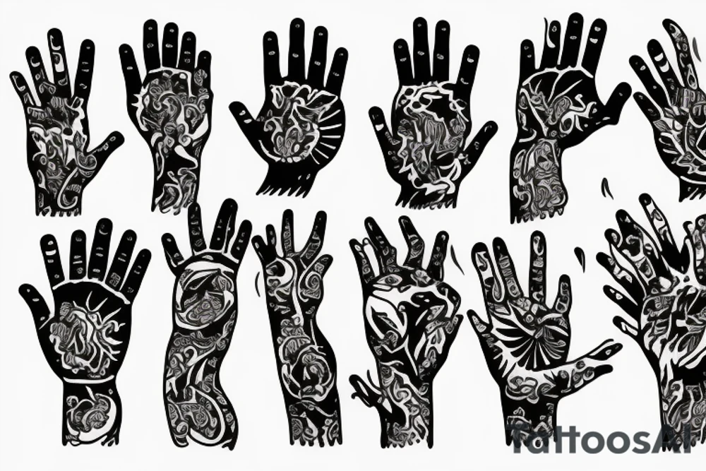 prayer hands tattoo idea