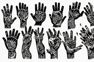 prayer hands tattoo idea