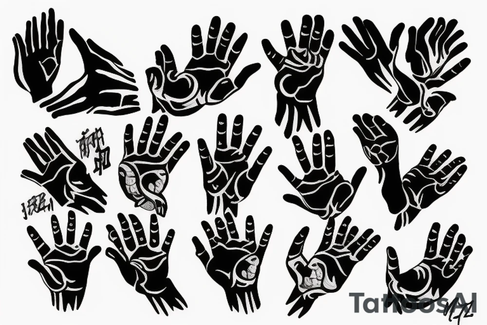 prayer hands tattoo idea