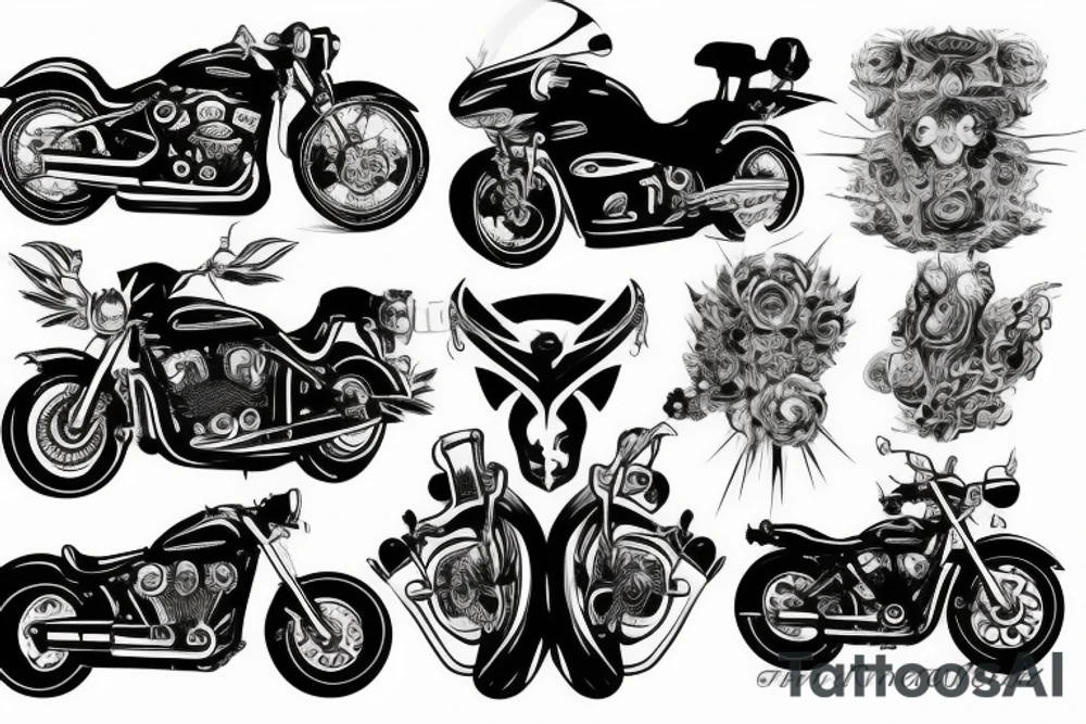 Motorcycle poker god movies tattoo idea