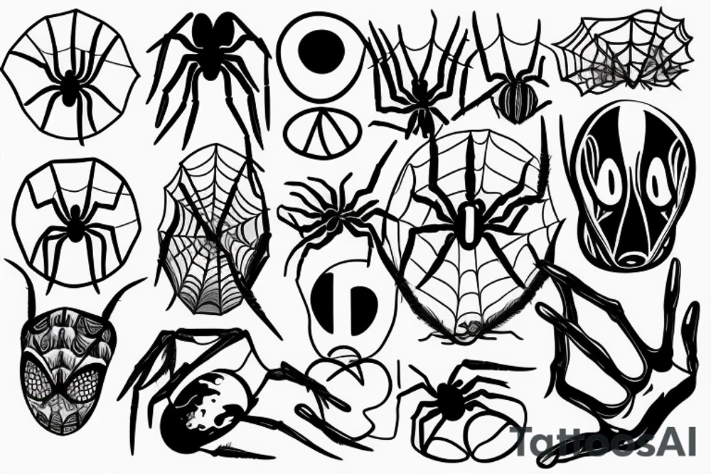 spider with a melting peace sign on its back tattoo idea spider with a melting peace sign on its back tattoo idea