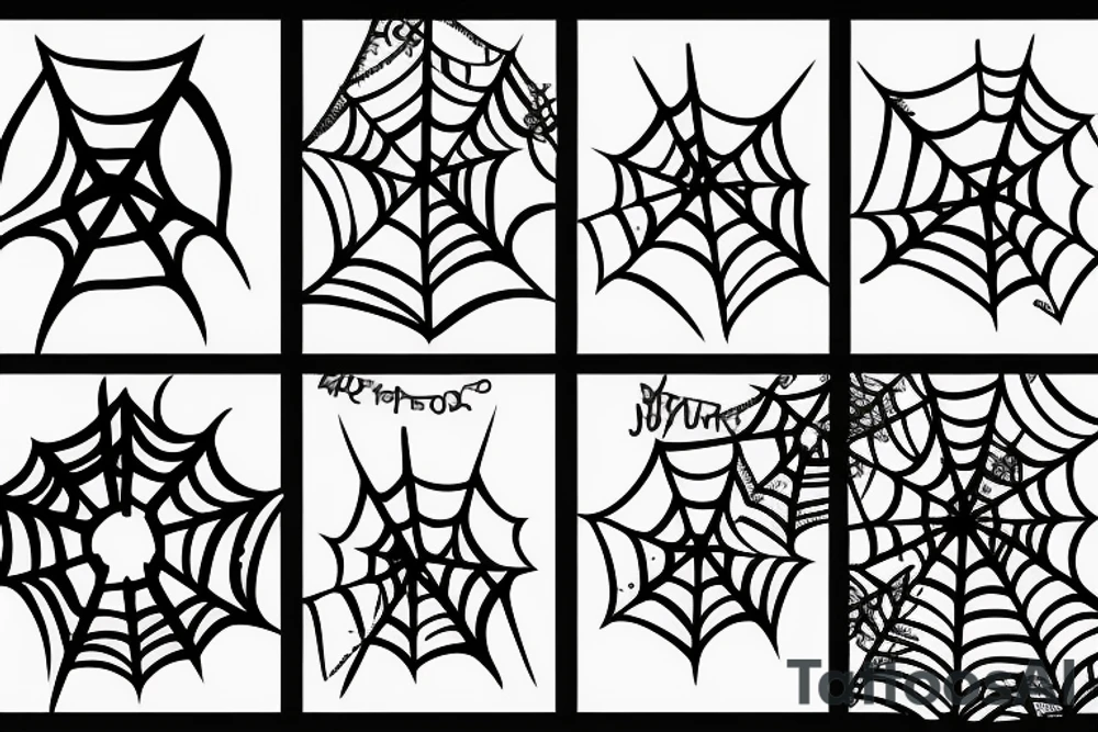 spider with a bloody peace sign tattoo idea