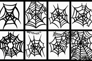 spider with a bloody peace sign tattoo idea