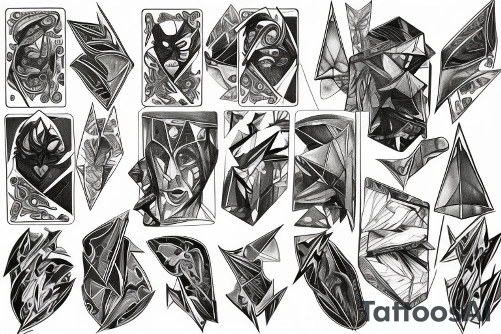 Prism from flesh and blood trading card game tattoo idea