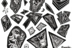 Prism from flesh and blood trading card game tattoo idea