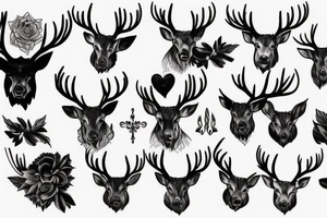 A Stag full body tattoo idea