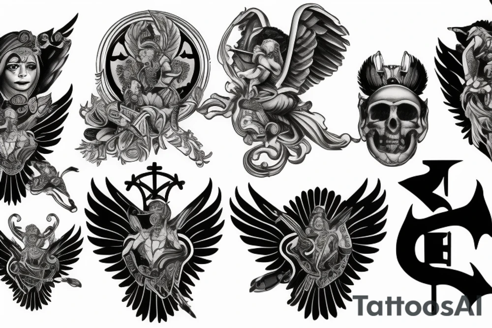 Saint Michael tattoo idea