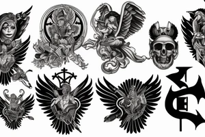 Saint Michael tattoo idea