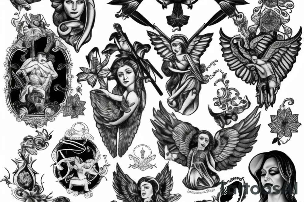 Saint Michael tattoo idea