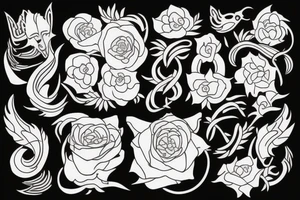 Asian powerful peaceful tattoo idea