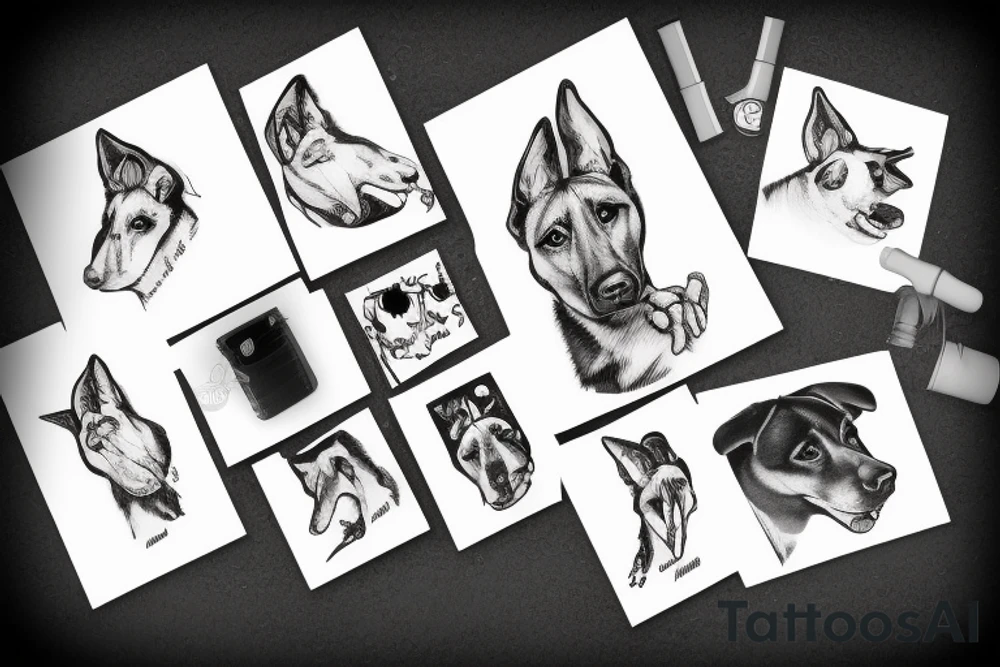Malinois tattoo idea