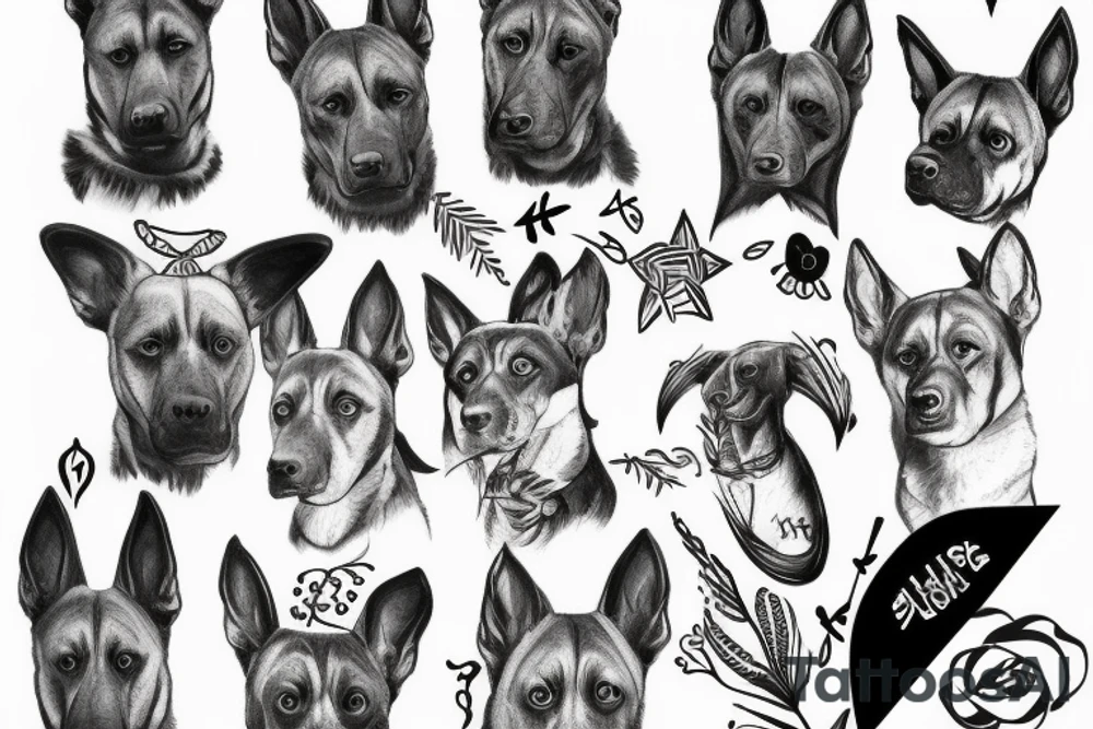 Malinois tattoo idea