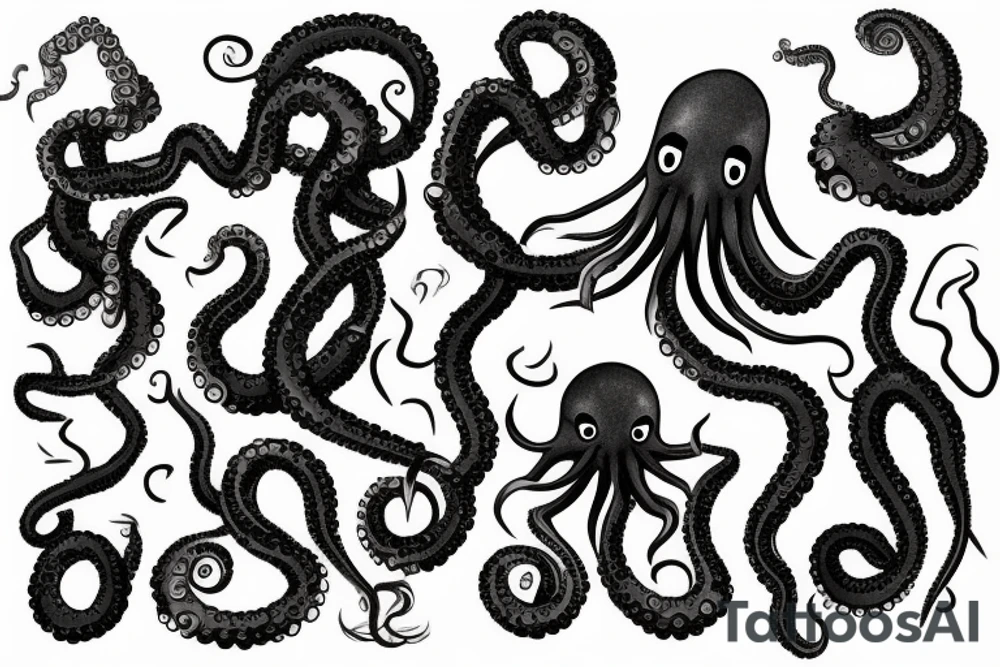 octopus smoking weed tattoo idea
