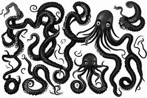 octopus smoking weed tattoo idea