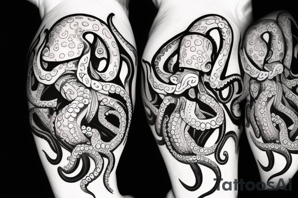 evil octopus tattoo idea