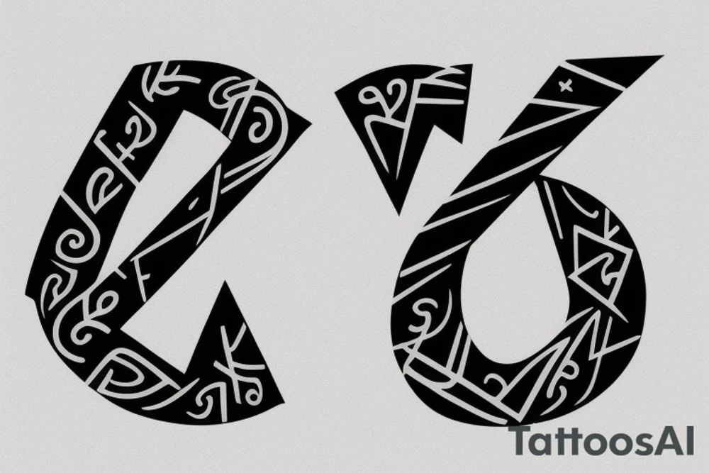 A psi greek letter tattoo idea