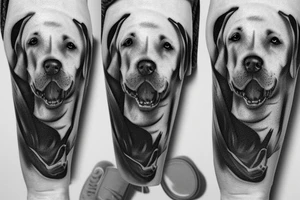 Two Labrador best friends tattoo idea