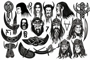 Canaanite meets viking age tattoo idea
