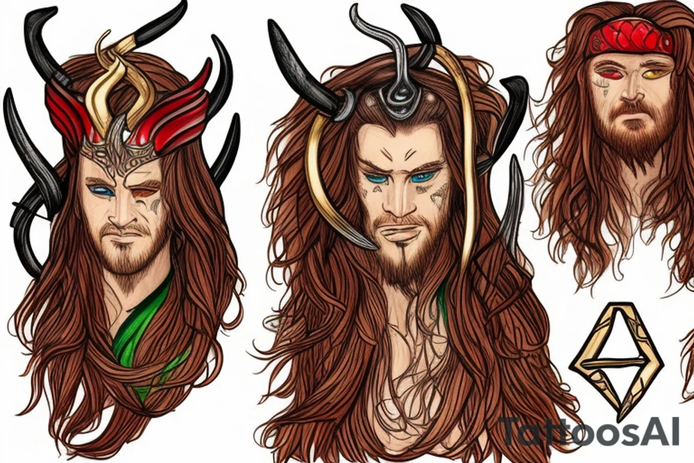 Canaanite meets viking age tattoo idea