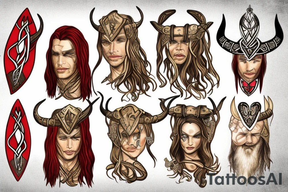 Canaanite meets viking age tattoo idea