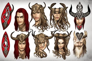 Canaanite meets viking age tattoo idea