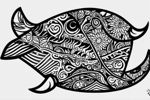 Whale with a 52 around it tattoo idea
