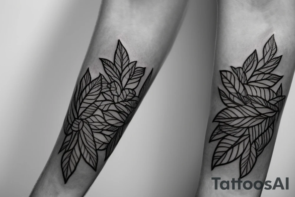 Vine leaves around the forearm tattoo idea