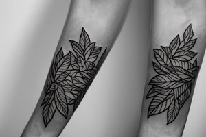 Vine leaves around the forearm tattoo idea