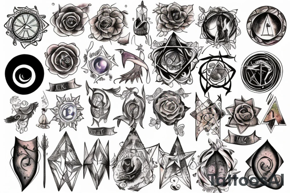 Wiccan astrology tattoo idea