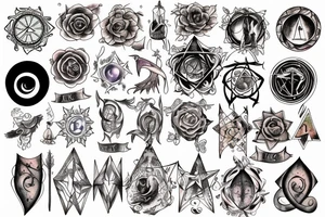 Wiccan astrology tattoo idea