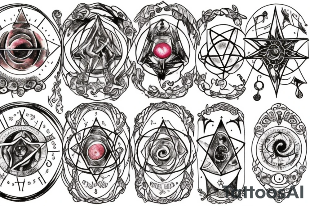 Wiccan astrology tattoo idea
