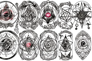 Wiccan astrology tattoo idea