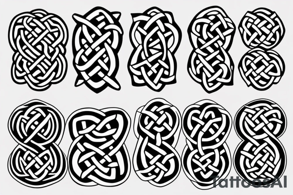 celtic knot arm band tattoo idea