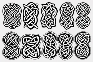 celtic knot arm band tattoo idea