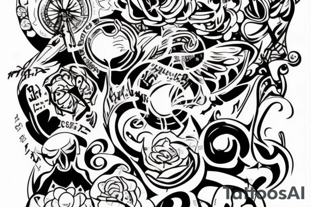 Две парные фурии на разных руках tattoo idea
