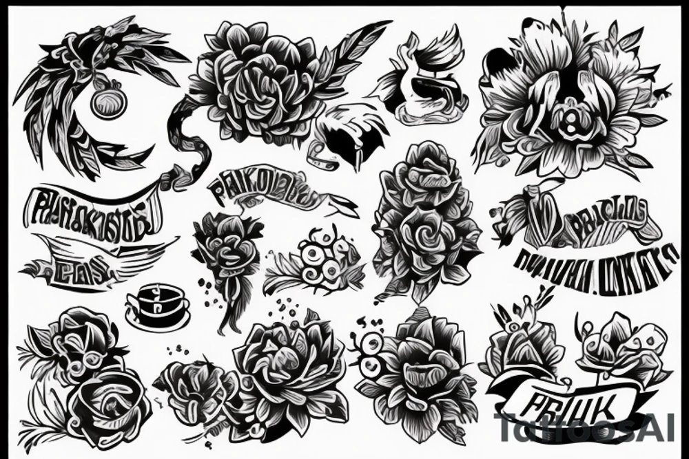 Две парные фурии на разных руках tattoo idea