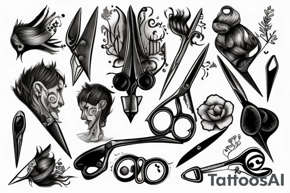 Edward scissors tired tattoo idea