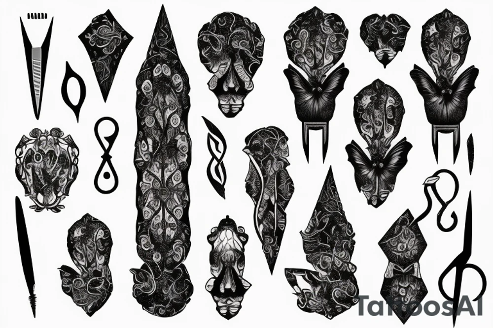 Edward scissors tattoo idea