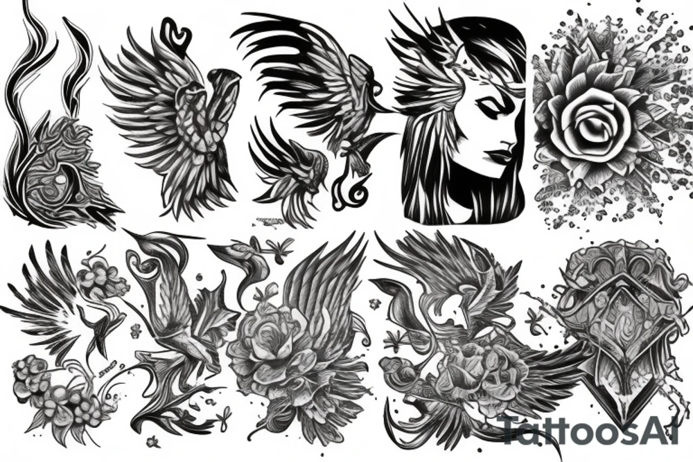 Phoenix tattoo idea