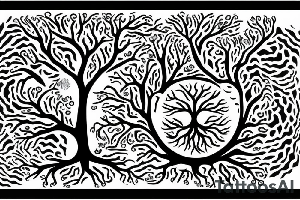 the tree of life the genetic chain within tattoo idea