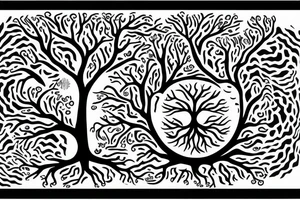 the tree of life the genetic chain within tattoo idea