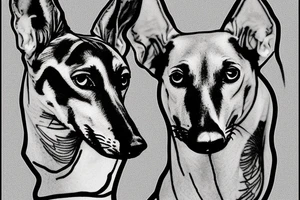 Greyhound on a rock tattoo idea