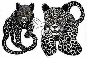 Black Leopard tattoo idea