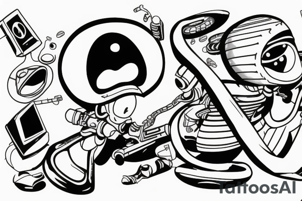 infinity loop 3d commander keen tattoo idea
