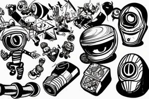 infinity loop 3d commander keen tattoo idea