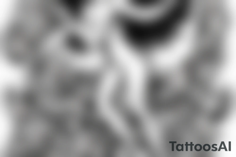 Angel with ivy wrote above and 1992 below tattoo idea
