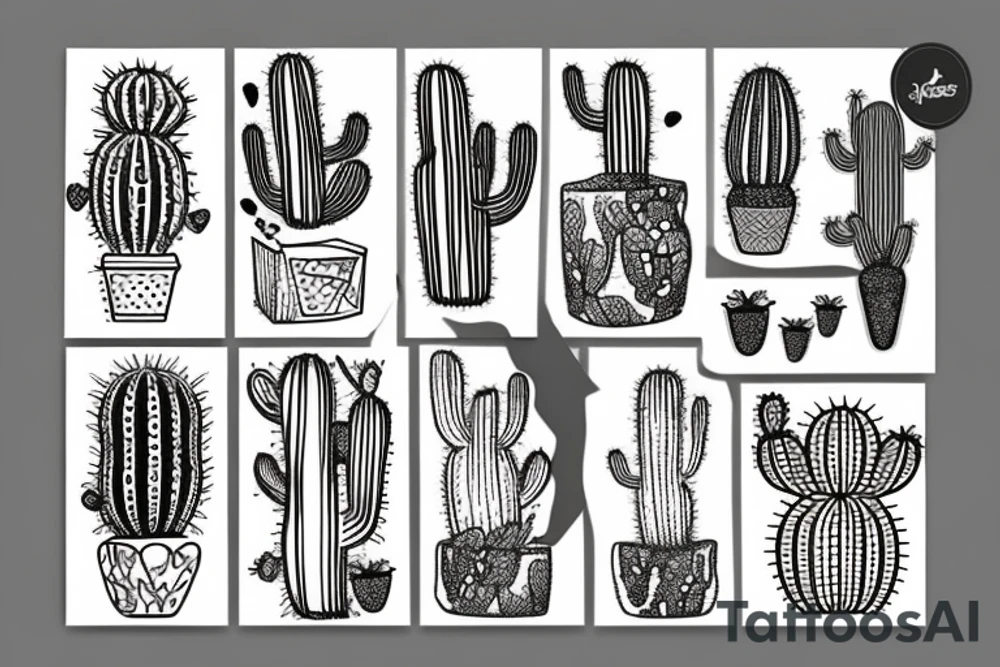Cactus tattoo idea