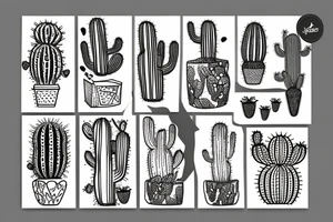 Cactus tattoo idea