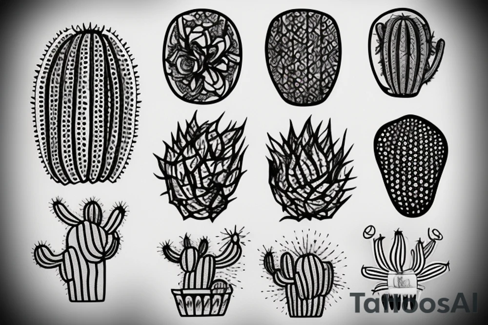 Cactus tattoo idea