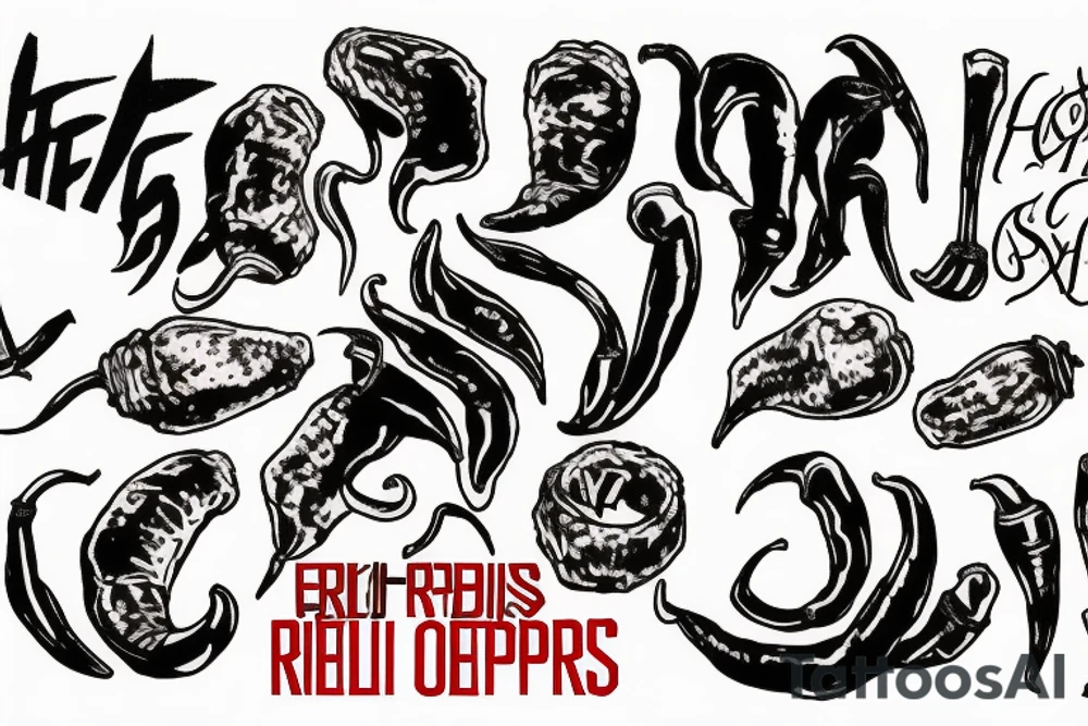 red hot chilli peppers band logo tattoo idea